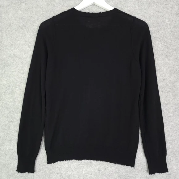Zadig & Voltaire Cashmere Miss Bis CP Black Skull Sweater - Picture 2 of 9